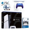 Playstation 5 Slim Digital with Extra Controller, FPS Grip Kit and MightySkins Decal Voucher + 1 – PlayStation 5