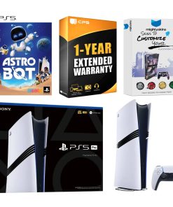 PlayStation 5 Pro Digital Bundle with Astro Bot Game, MightySkins Code and 1 Year Extended Warranty – PlayStation 5