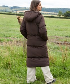 Women’s Chocolate Maxi Puffer Jacket