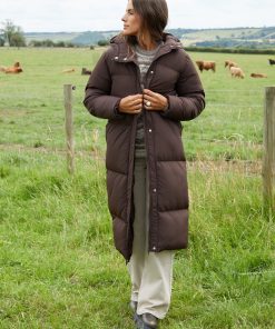 Women’s Chocolate Maxi Puffer Jacket