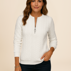 Half-Zip Long Sleeve Sweater